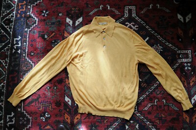 POLO DE MANGA LARGA NUEVO NARANJA DE ERMENEGILDO ZEGNA. S.NEW. 
