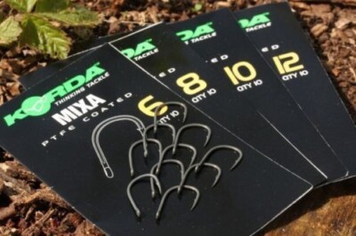 Korda Mixa Haken Micro Stachel oder stachlos *ALLE GRÖSSEN* Karpfenangeln Schwimmer Haken