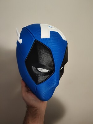 Captain America Deadpool Cosplay Costume Helmet Mask 3D Magnet Ready  Unpainted