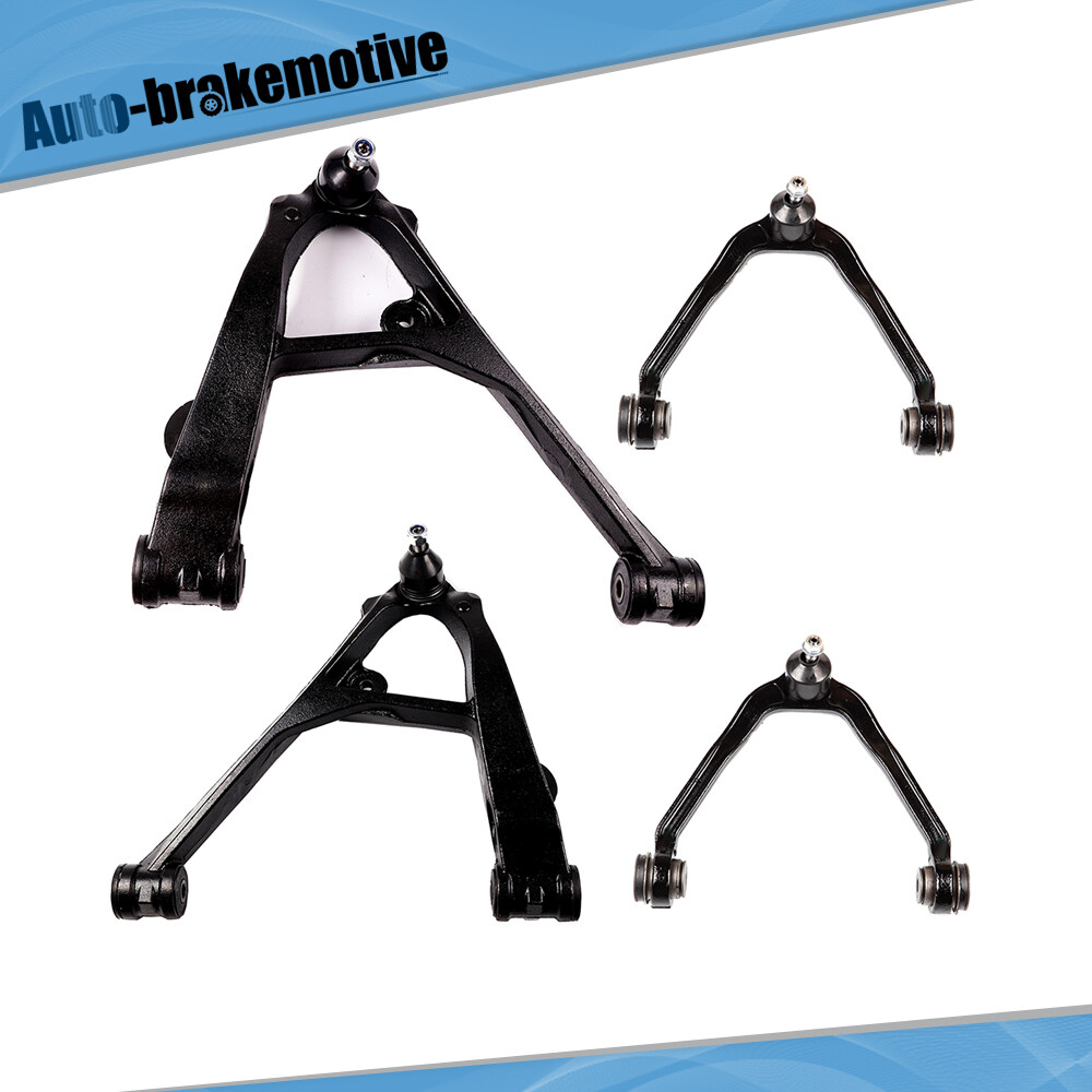 Steering 4 Front Upper&Lower Control Arms for 2007 Chevy Silverado 1500