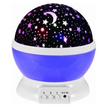 Cosmos Star Sky Moon Projector LED Super Bright Night Light Lamp USB Purple