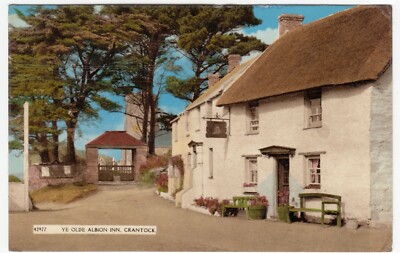 Cornwall; Das Old Albion Inn, Crantock PPC von H Barton, an Mr Tanner, Weymouth