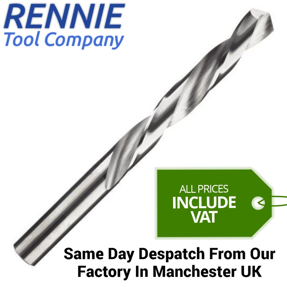 RENNIE TOOL COMPANY Rennie Tool - Solid Carbide Jobber Drills - All Sizes - Drill Bit 1mm - 13mm
