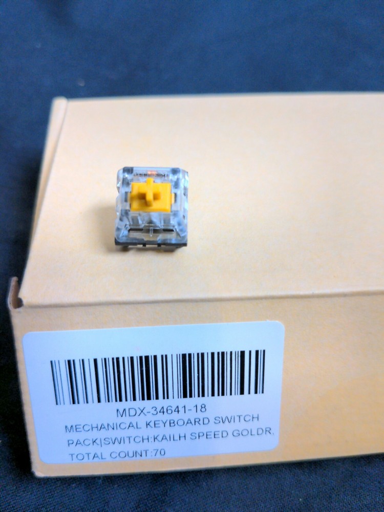 Kailh Speed Gold Mechanical Keyboard Switch Pack 70 pcs MDX-34641-18