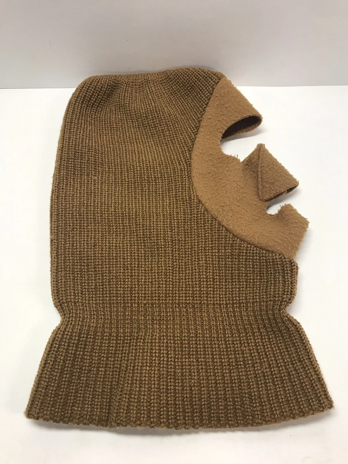 Vintage Ski Mask Robber Mask Full Face Brown hat Balaclava