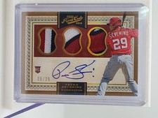 2016 Panini Prime Cuts - Base IX Autographs Holo Gold #249 Pedro Severino /25