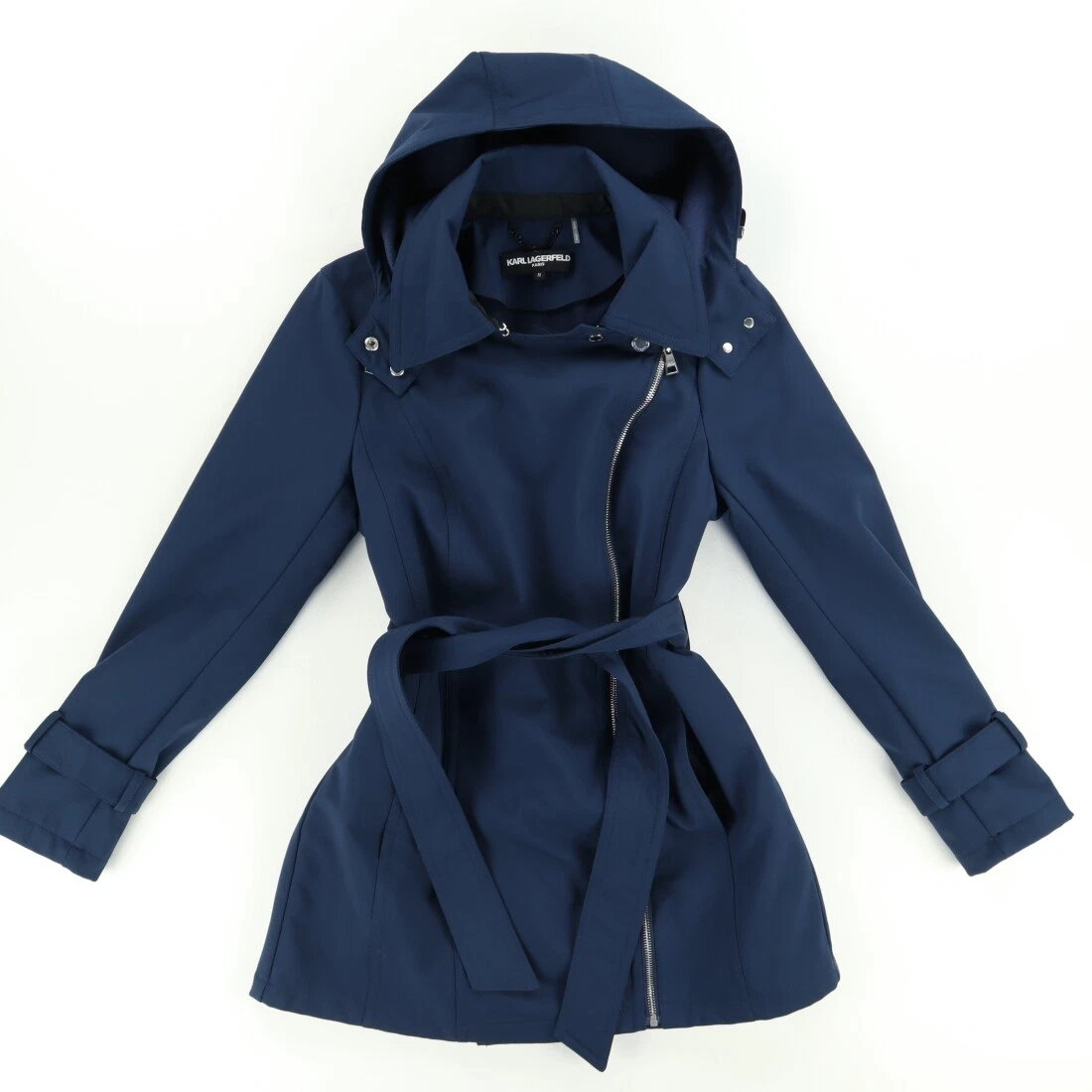 Karl lagerfeld blue coat sale