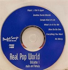 1489 REAL POP WORLD POCKET SONGS KARAOKE CDG RARE LOT SC