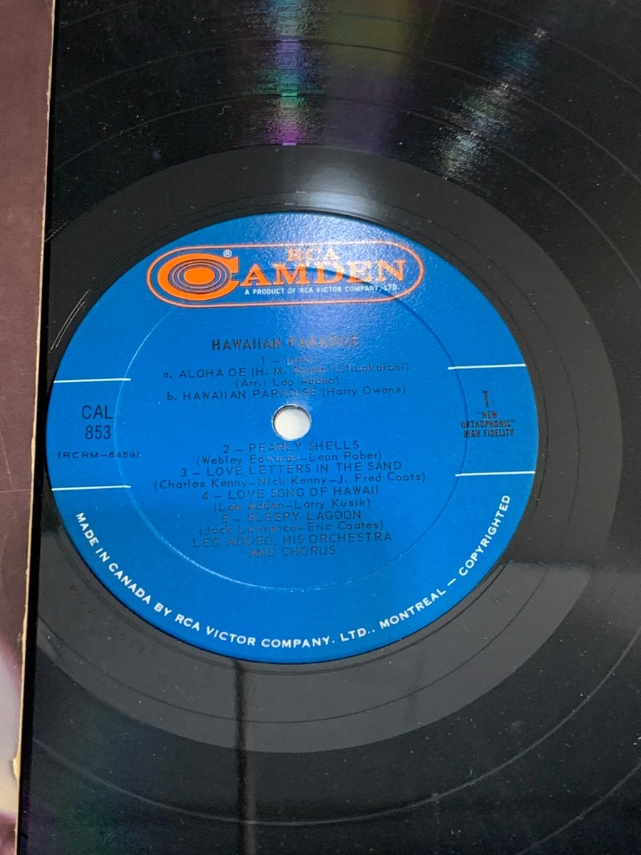 LEO ADDEO AND HIS ORCHESTRA Hawaiian Paradise LP RCA Camden CAS