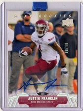 #6/10 (ONLY 10) 2014 UPPER DECK HOLOSILVER AUTO AUTOGRAPH AUSTIN FRANKLIN RC