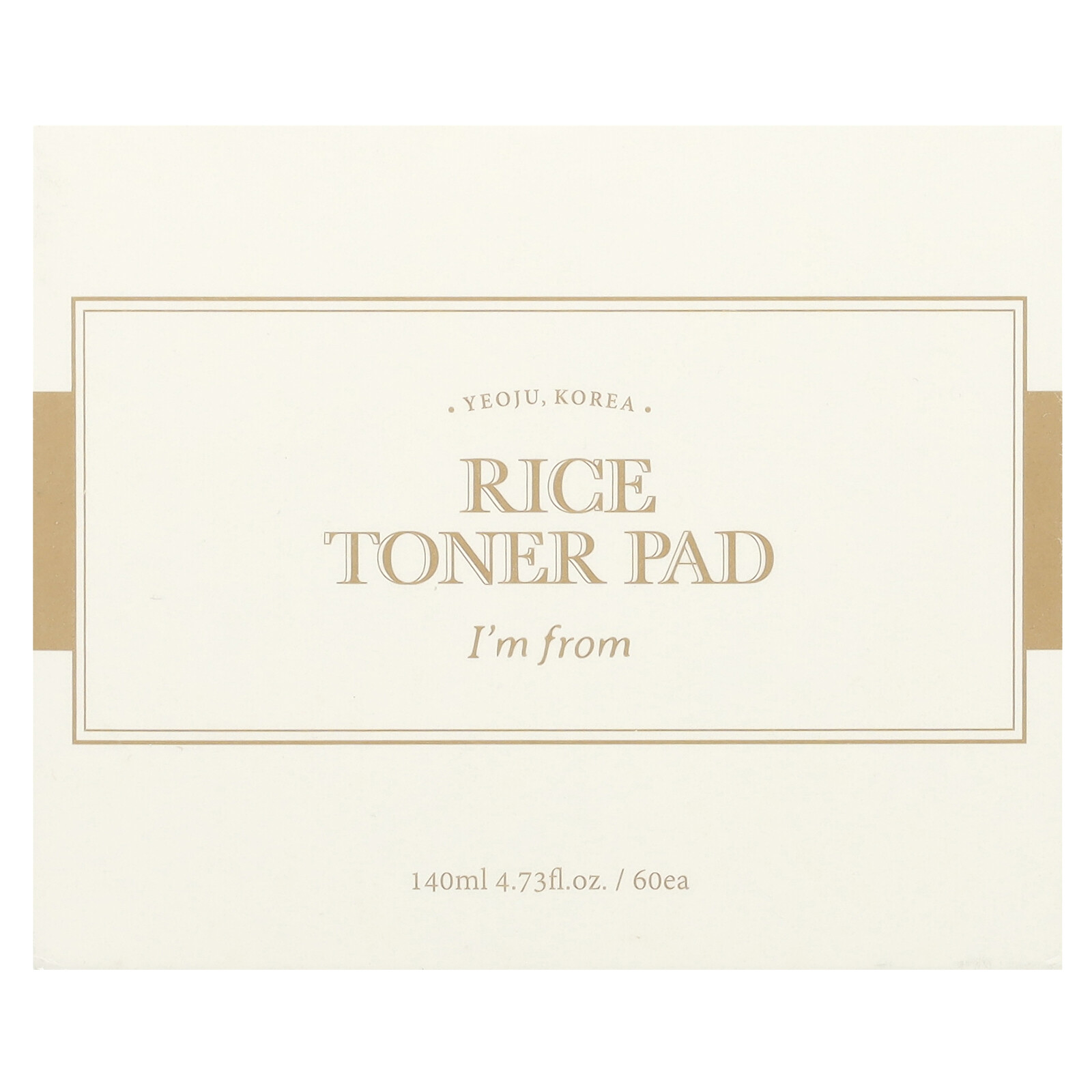 Rice Toner Pad, 60 Pads