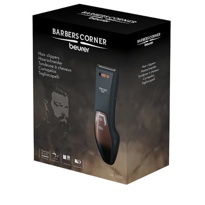 Beurer HR5000 Barbers Corner Hair Clippers | 2 Comb Attachment |11 CuttingLength