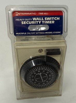 Intermatic Model E1020C Heavy Duty Wall Switch Security Timer NOS