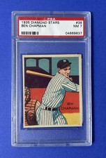 1935 Diamond Stars Ben Chapman #38 PSA 7 NM