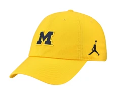 JORDAN Michigan Wolverines Club Swoosh Performance Adjustable Hat Cap M/L - L/XL