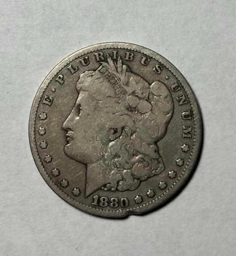 1880-CC Rev '78 Morgan Silver Dollar Rim Blemish VG Details VALUE PRICED