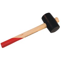 Gummihammer 45Mm Mit Holzgriff 320G Pflasterhammer Schonhammer Ausbeulen