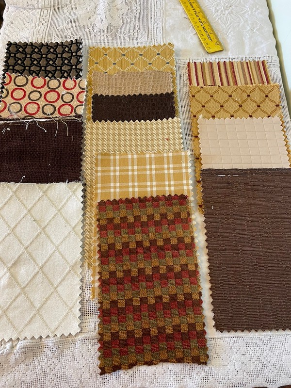 14 samples for dollhouse rugs