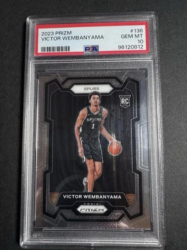 2023 Prizm Victor Wembanyama PSA 10 Gem Mint Rookie Card RC #136