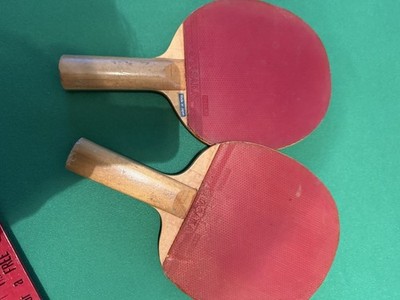 Vintage Yasaka Japan Ping Pong Table Tennis Bat Lot (2) Paddles