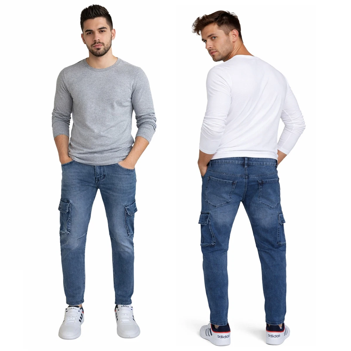 Pantaloni Cargo Uomo Elasticizzati In Vita, Tessuto Nylon E Spandex, Leggeri, Con Coulisse E Tasche Multiple, Per Outdoor E Tempo Libero