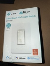 TP-LINK Kasa Smart Wi-Fi Light Switch White HS220 Dimmer Brightness Control
