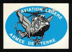 French Army Light Aviation STICKER Helicopter Armee de Terre France