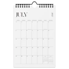 Mini Wall Calendar 2025-2026, 6" x 9" Vertical Small Calendar from July 2025 ...