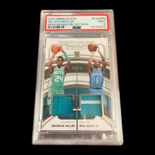 2023 Panini Immaculate Brandon Miller Nick Smith Remarkable RC Patch /75 PSA 9