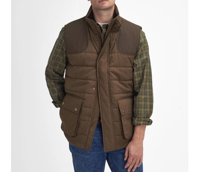 Dark Sand ~ Barbour Men's Bradford Gilet/Vest MSRP$230 British
