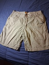 Carhartt Relaxed Fit Canvas Work Short Mens Size 36 Khaki Utility Ripstop Rugged