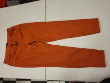 Tailormade Womens Pants Size 10 Orange Casual Trousers Ladies Bottoms Denim Look