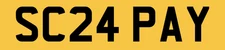 SCRAP SCRAPPY SCRAPS NUMBER PLATE CHERISHED REGISTRATION SC24 PAY SCRAPPER METAL