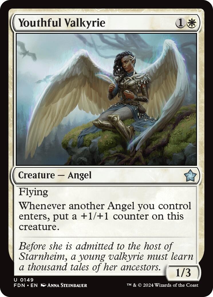 Youthful Valkyrie FDN 149 MTG Foundations Uncommon EN NM