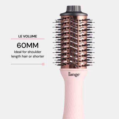 L'ange Le Volume Titanium Blow Dryer Brush Salon Hair Styler Blush Pink