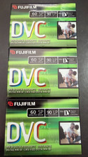 Fujifilm DVC Mini DV Camcorder Videocassette Tape - Sealed 90 Minutes /Set of 3