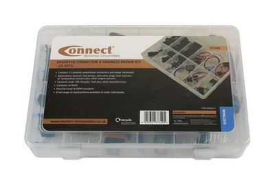Connect 37340 verschiedene Stecker & Kabelbaum Reparatursatz 21 Sets KFZ