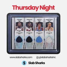2005 TOPPS LUXURY BOX ARENAS/O'NEAL/MILLER/ILGAUSKAS STAT SHEET 7 RELICS /140