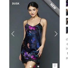 Julianna Rae It Had To Be You 100% Silk Chemise & Robe Women's M Amazing Quality