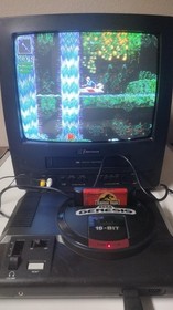 Sega Genesis Model 1 Video Game Console 1601 & Jurasic Park game Tested & Works!