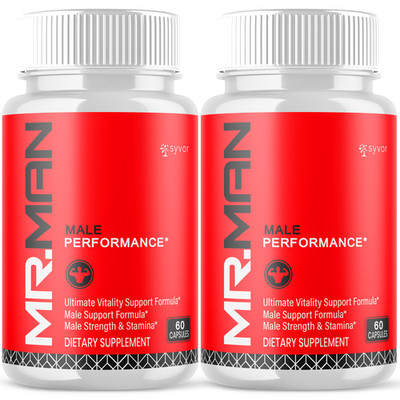 (2 Pack) Mr. Man Advanced Male Pills Mister Man Formula Supplement 120 Capsules