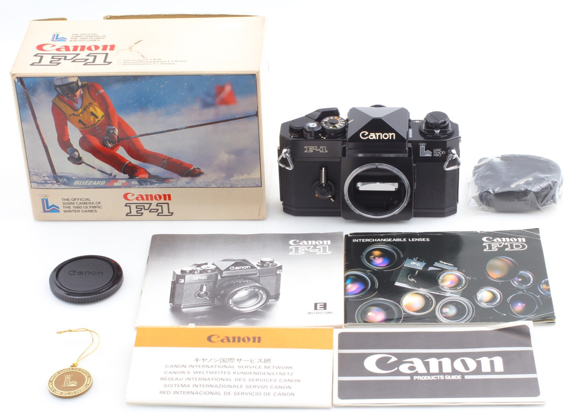 Rare Lake Placid 1980 [Unused w/Box] Canon F1 Olympic Limited