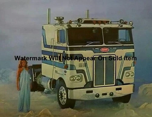 Peterbilt Truck Sales Brochure Model Girl Ad Photograph Print 8.5x11"