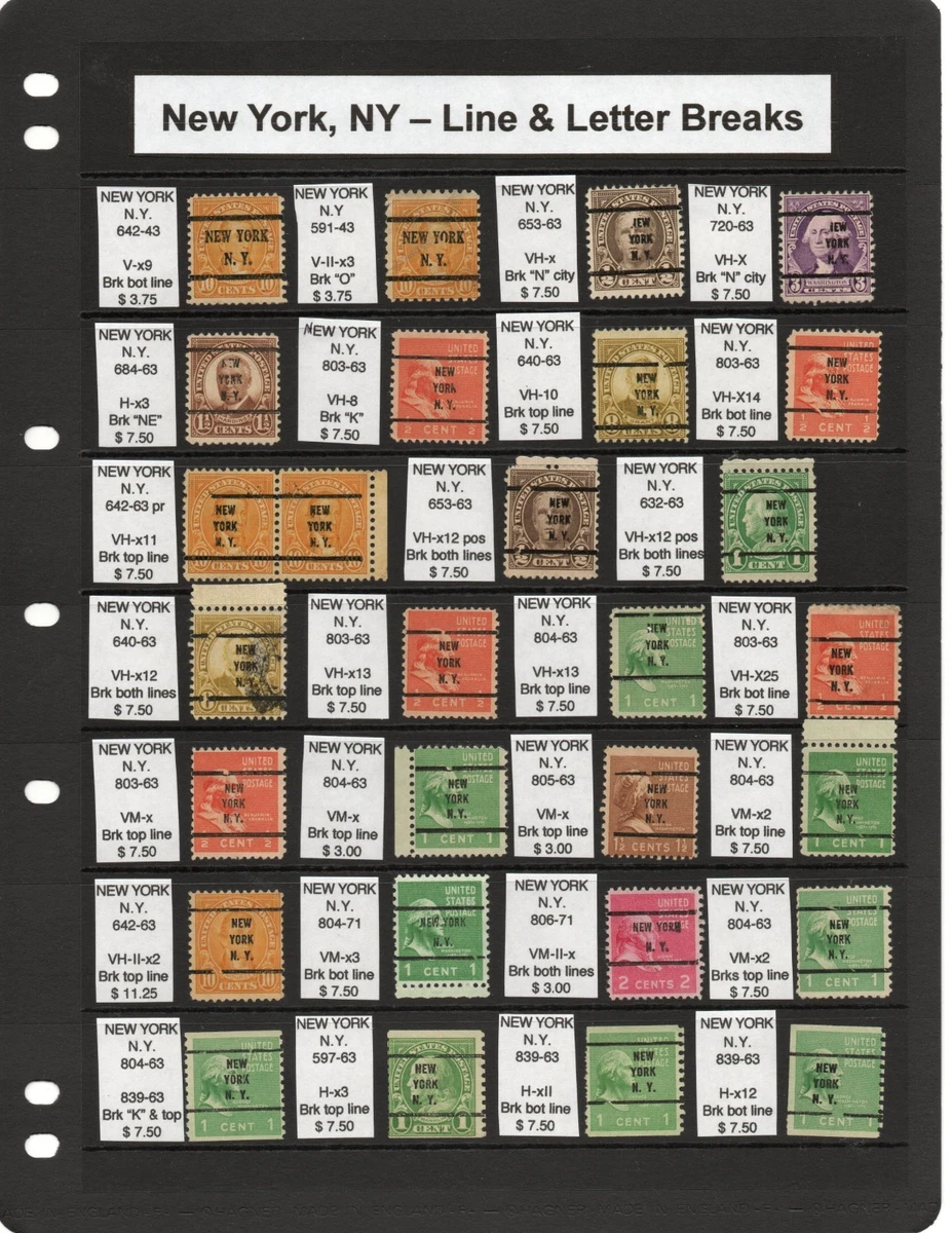 Multi-Color Uncertified US Stamp Errors, Freaks & Oddities for