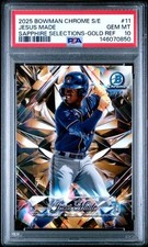 2025 Bowman Chrome Sapphire Selections Jesus Made Gold Refractor/50🔥PSA 10🔥