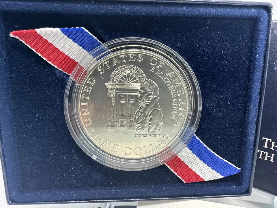 1992-D - White House 200th Anniversary Silver Dollar w/ COA & OGP - Image 2 of 3