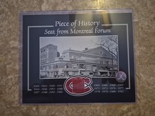 Montreal Canadiens Montreal Forum Piece Of History Picture With Coa