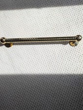 18" Brass Towel Bar with Unique Swirl Design Gold Color with Mounting Brackets