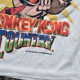 Vintage Donkey Kong Country 1994 Kids Youth Sleep T-shirt Video Game NES
