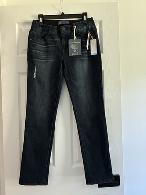 Democracy Women Size 6 Ab Solution Girlfriend Mold & Hold Distressed Jeans